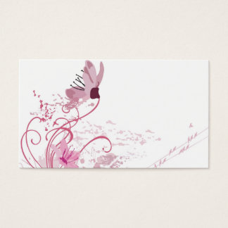 Tarjeta de perfil floral
