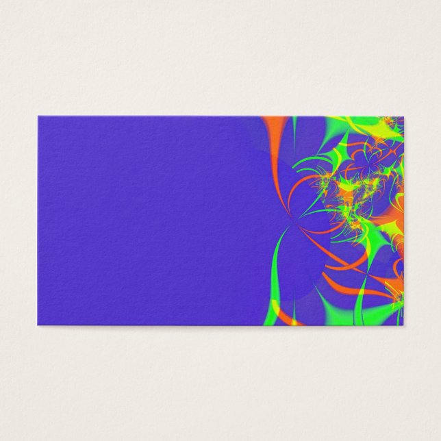 Tarjeta de perfil fractal abstracta (Frente)