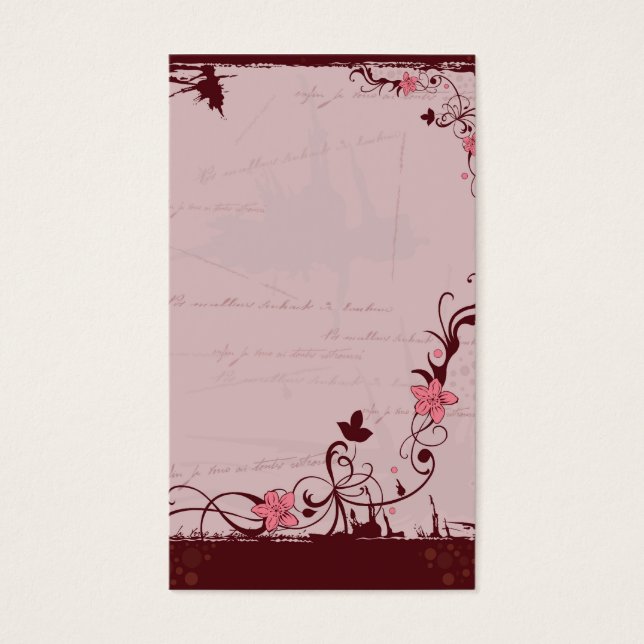 Tarjeta de perfil Grungy (Frente)