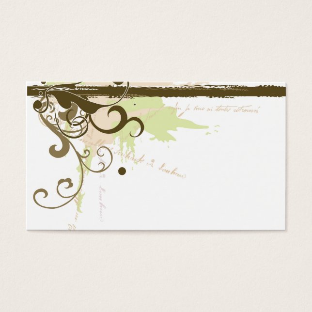 Tarjeta de perfil Grungy (Frente)