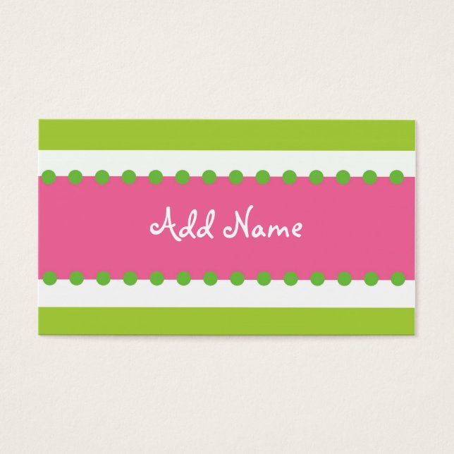 Tarjeta de perfil Hip Chick (Frente)