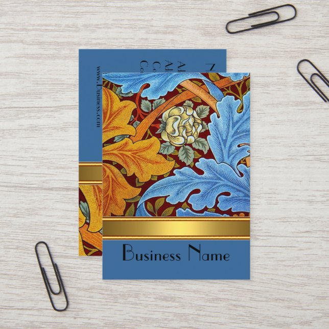 Tarjeta de perfil Impresión de imagen William Morr (Anverso/Reverso In Situ)