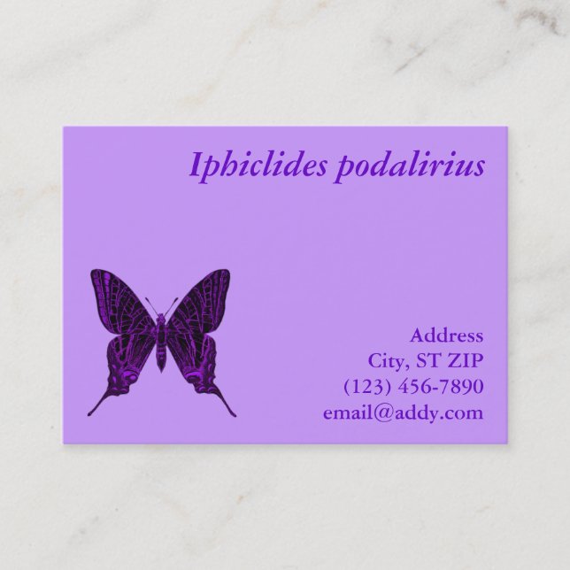 Tarjeta de perfil Iphiclides podalirius (Anverso)