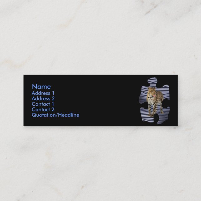 Tarjeta de perfil Leopard (Anverso)