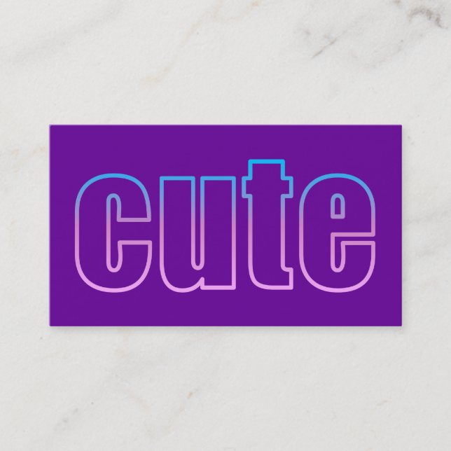 tarjeta de perfil linda (Anverso)