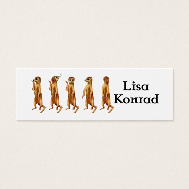 Tarjeta de perfil Meerkat (Frente)
