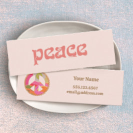 Tarjeta de perfil mini de signo de paz