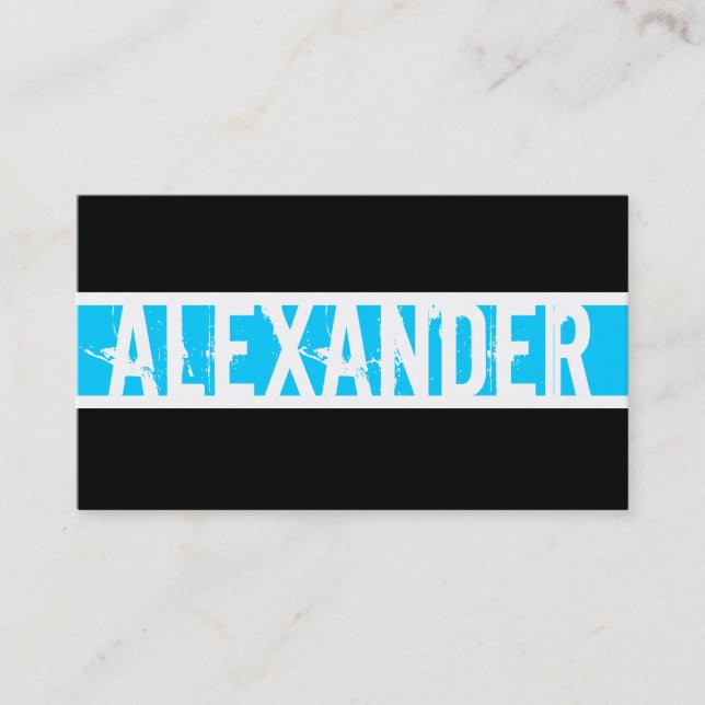 Tarjeta de perfil monograma moderno (Anverso)