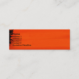 Tarjeta de perfil/negocio de amapola para Chica de