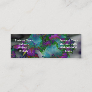 Tarjeta de perfil/negocio de flor infrarroja