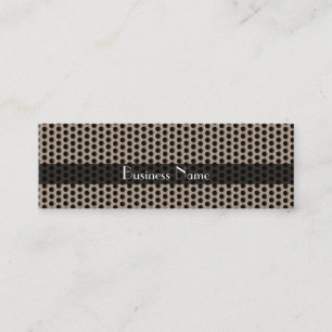Tarjeta de perfil Negocios Marrón Negro Metal Punt