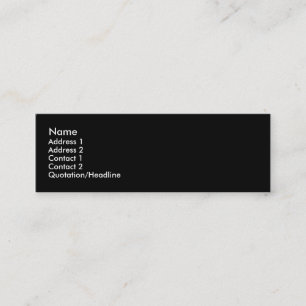 Tarjeta de perfil negro