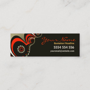 Tarjeta de perfil oscuro de flujos artísticos