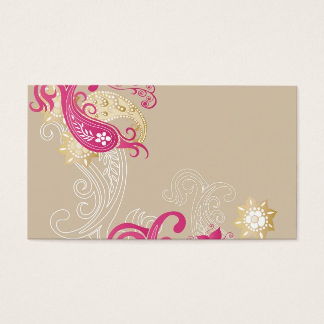 Tarjeta de perfil Paisley (Frente)