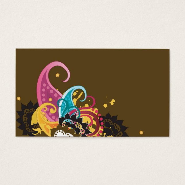 Tarjeta de perfil Paisley (Frente)