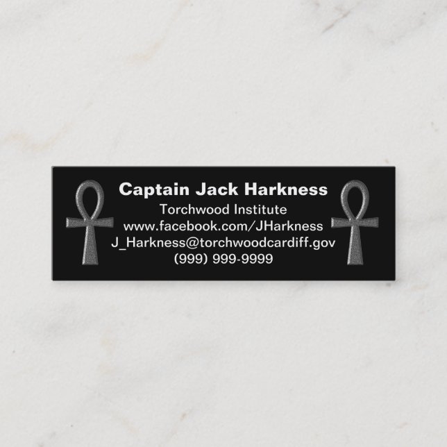 Tarjeta de perfil para Ankh Plata Fancy (Anverso)