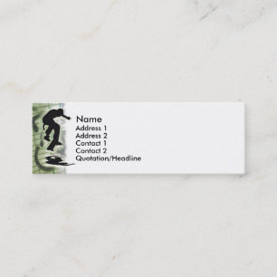 Tarjeta de perfil para patinadores