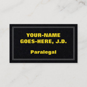 Tarjeta de perfil paralegal de captura ocular