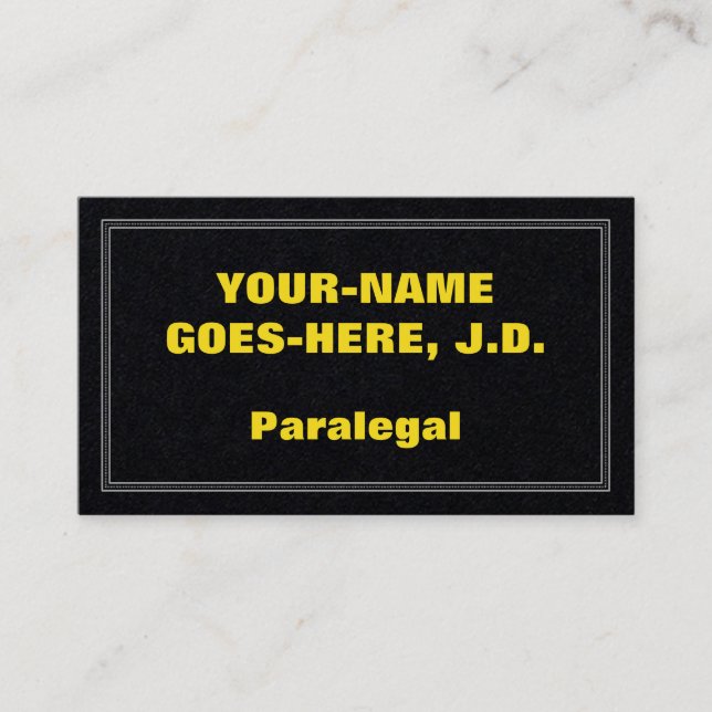Tarjeta de perfil paralegal de captura ocular (Anverso)
