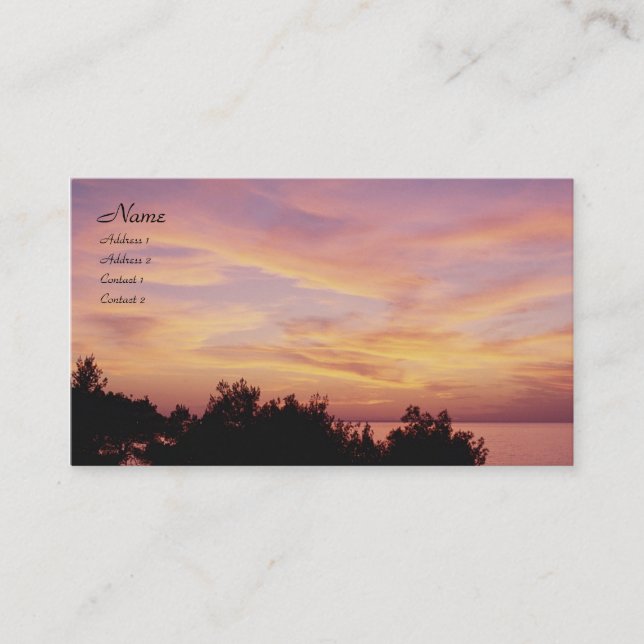 Tarjeta de perfil Pastel Sunrise (Anverso)