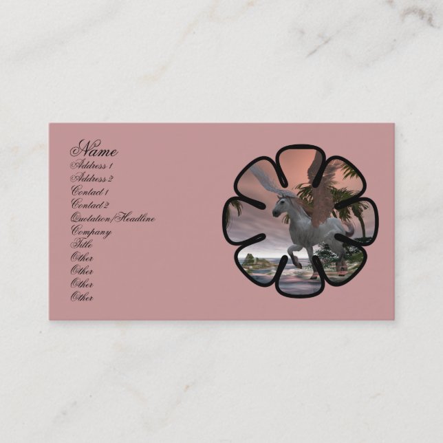 Tarjeta de perfil Pegasus Cove (Anverso)