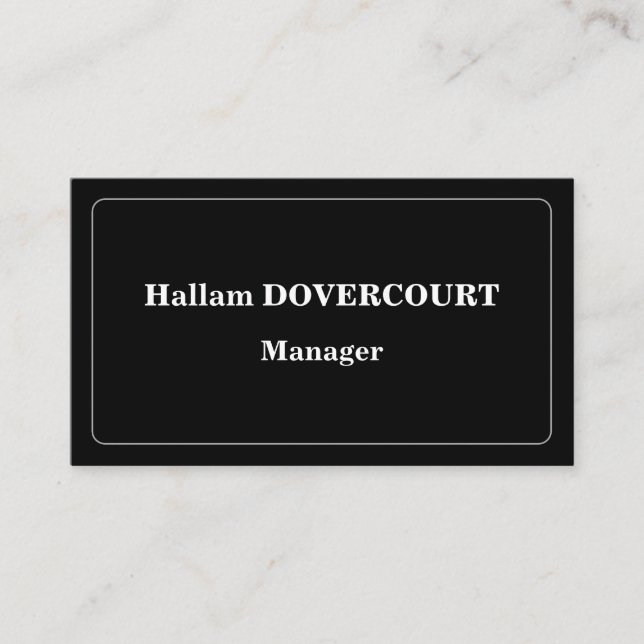 Tarjeta de perfil profesional anticuada (Anverso)