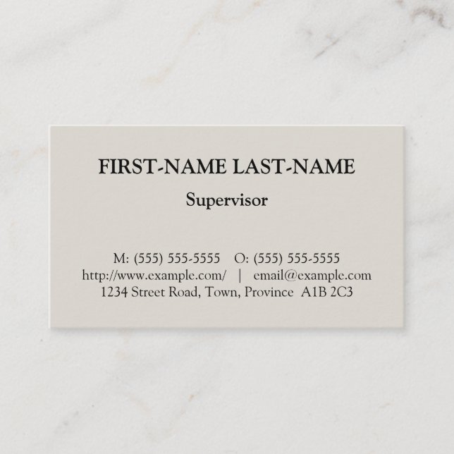 Tarjeta de perfil profesional básica (Anverso)