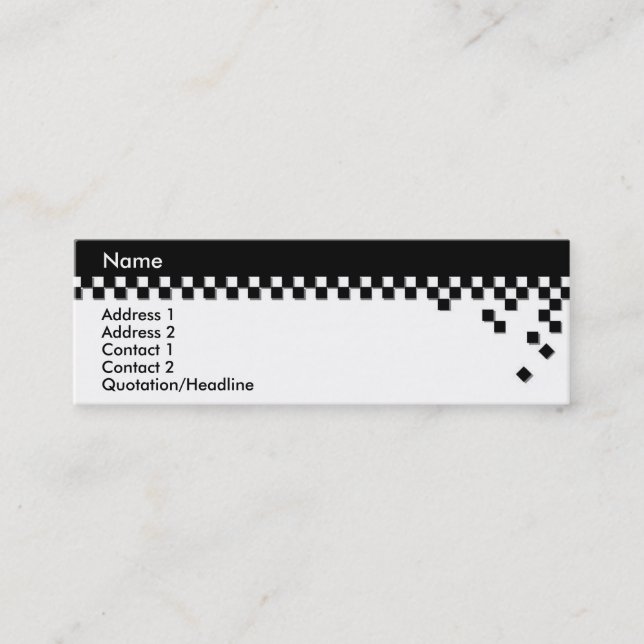 Tarjeta de perfil profesional clásica (Anverso)