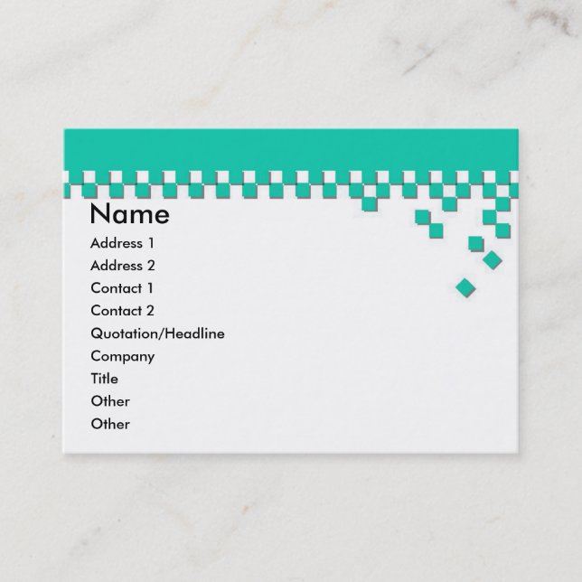 Tarjeta de perfil profesional clásica (Anverso)