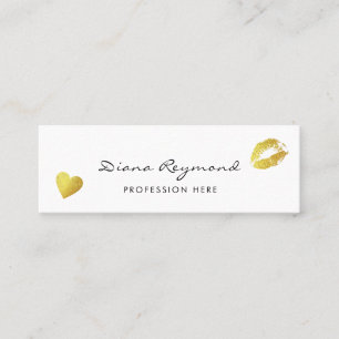 tarjeta de perfil profesional de la luz con corazó