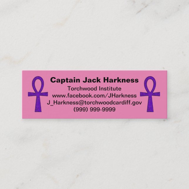 Tarjeta de perfil Purple Ankh (Anverso)