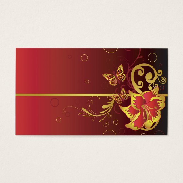 Tarjeta de perfil rojo (Frente)