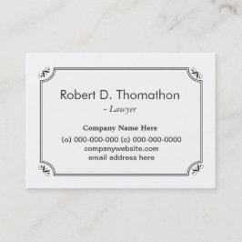 Tarjeta de perfil simple, simple, blanca e informa