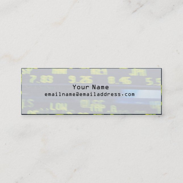 Tarjeta de perfil Skinny - NYSE (Anverso)