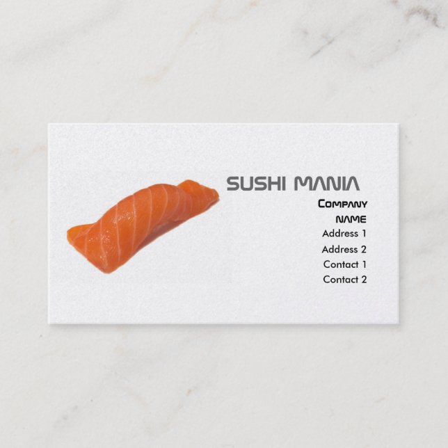 Tarjeta de perfil SUSHI MANIA (Anverso)