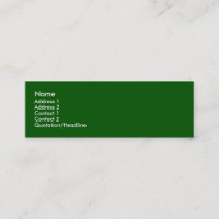 Tarjeta de perfil verde