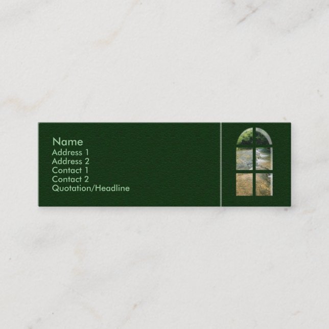 Tarjeta de perfil Zen Window (Anverso)