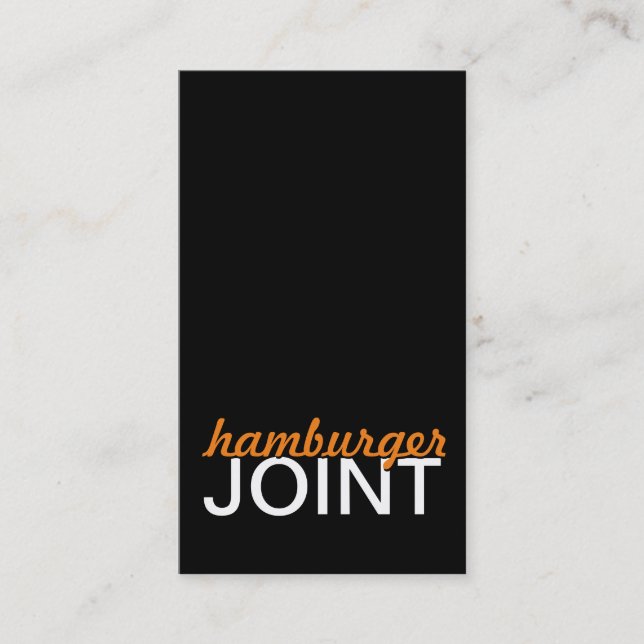 tarjeta de perforación conjunta de hamburguesa (Anverso)