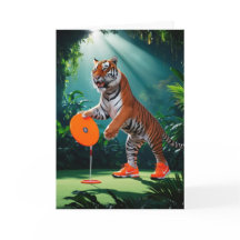 Tarjeta de perforación de disco de tigre