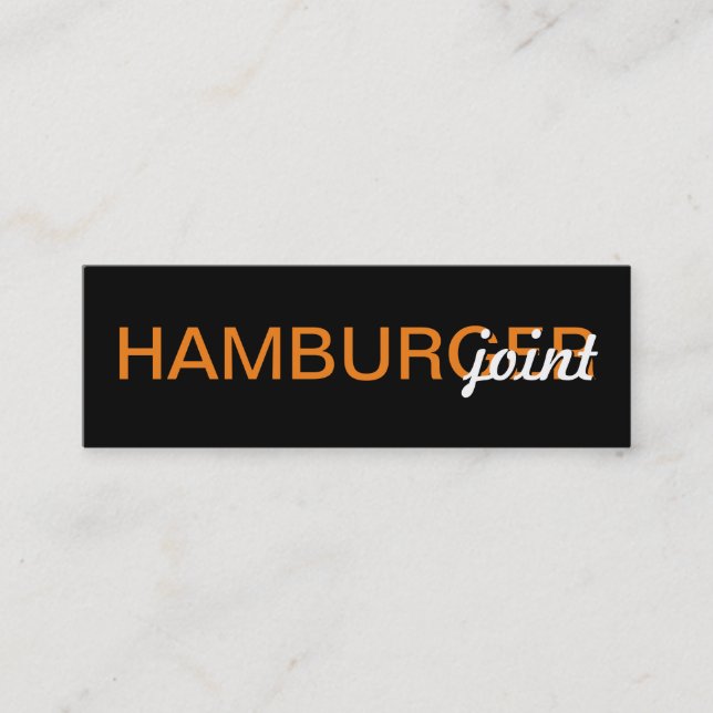 tarjeta de perforación de hamburguesa (Anverso)