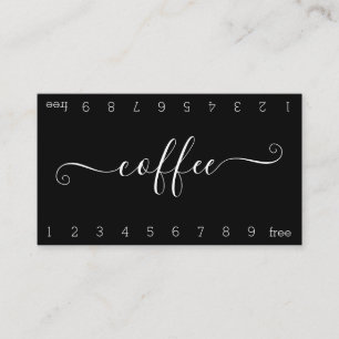 Tarjeta de perforación para el café con doble fide