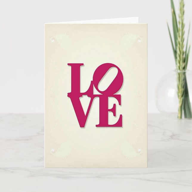 Tarjeta de Pergamino de Amor Romántico (Anverso)