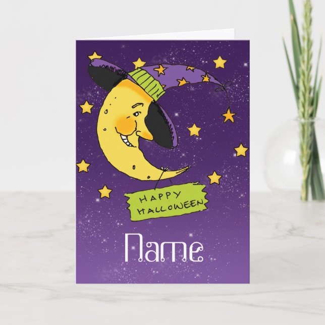 Tarjeta de Peronalised Halloween - bruja de la (Anverso)
