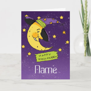 Tarjeta de Peronalised Halloween - bruja de la