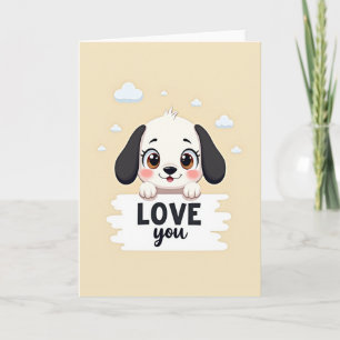 Tarjeta de Perrito Te Quiero