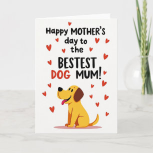 Tarjeta de perro amante de lunares