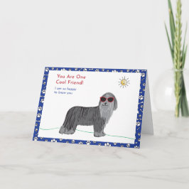 Tarjeta de Perro Amigo Genial