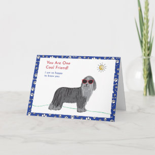 Tarjeta de Perro Amigo Genial