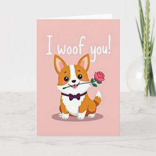 Tarjeta de perro Amor de Corgi