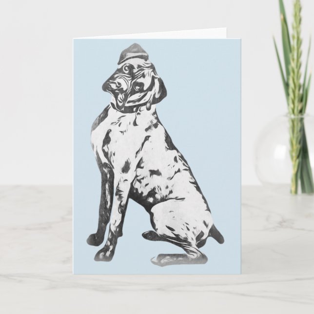 Tarjeta de perro Boxer (Anverso)